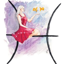 Zodiak – Ryby | Umělecký tisk